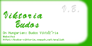 viktoria budos business card